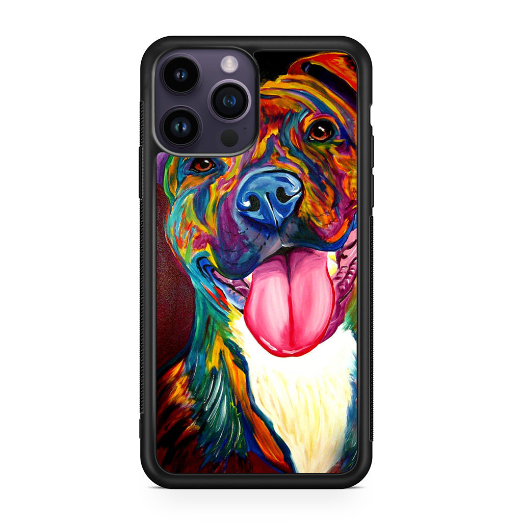 Pitbull Painting Art iPhone 14 Pro / 14 Pro Max Case