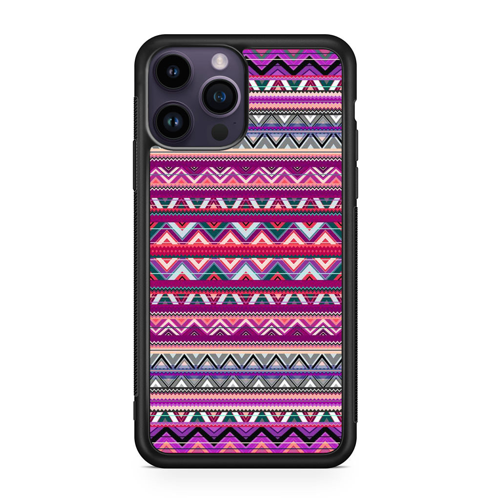 Purple Aztec Art iPhone 14 Pro / 14 Pro Max Case