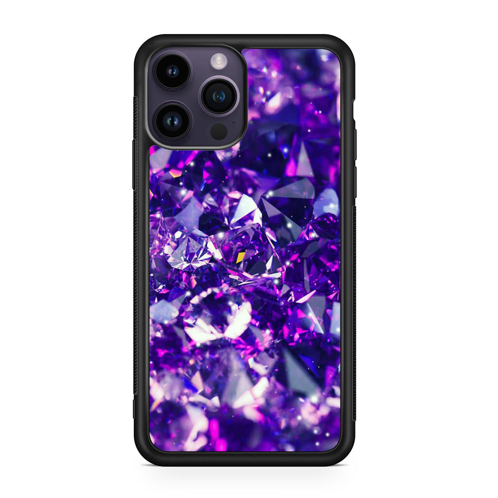 Purple Crystal iPhone 14 Pro / 14 Pro Max Case