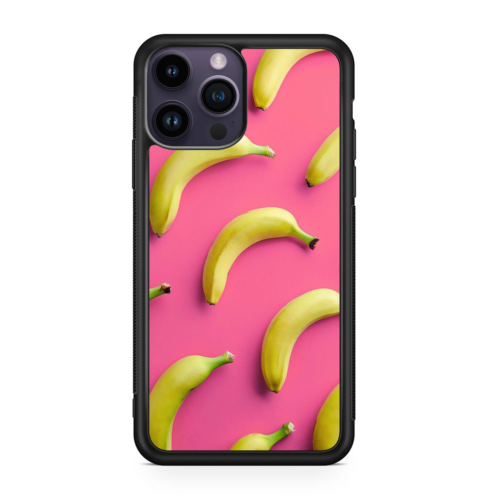 Real Bananas Fruit Pattern iPhone 14 Pro / 14 Pro Max Case