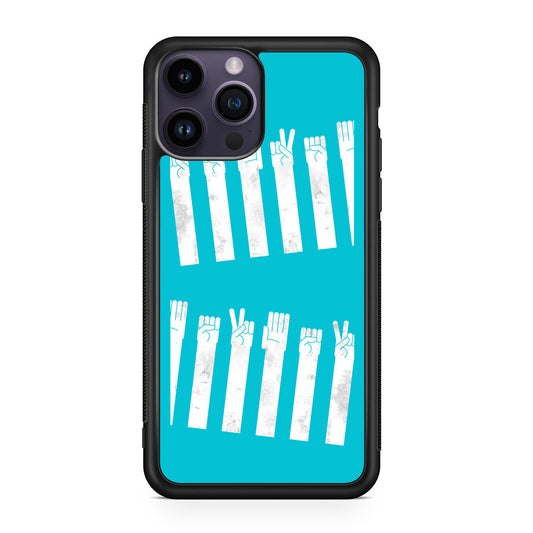 Rock–paper–scissors Zebra Crossing iPhone 14 Pro / 14 Pro Max Case