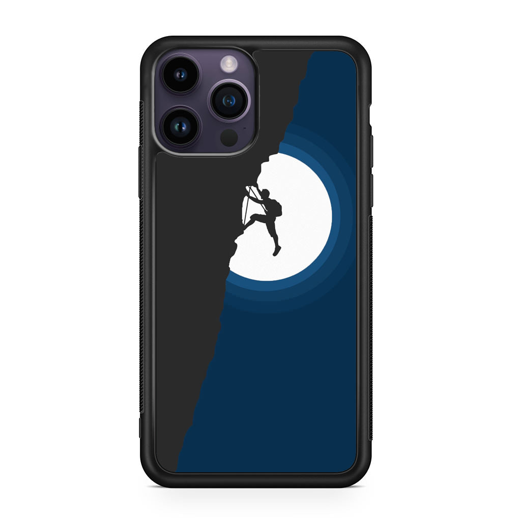 Silhouette of Climbers iPhone 14 Pro / 14 Pro Max Case