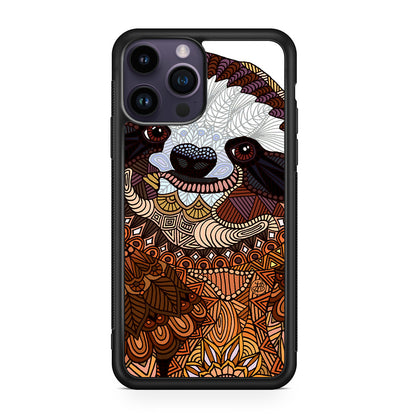 Sloth Ethnic Pattern iPhone 14 Pro / 14 Pro Max Case