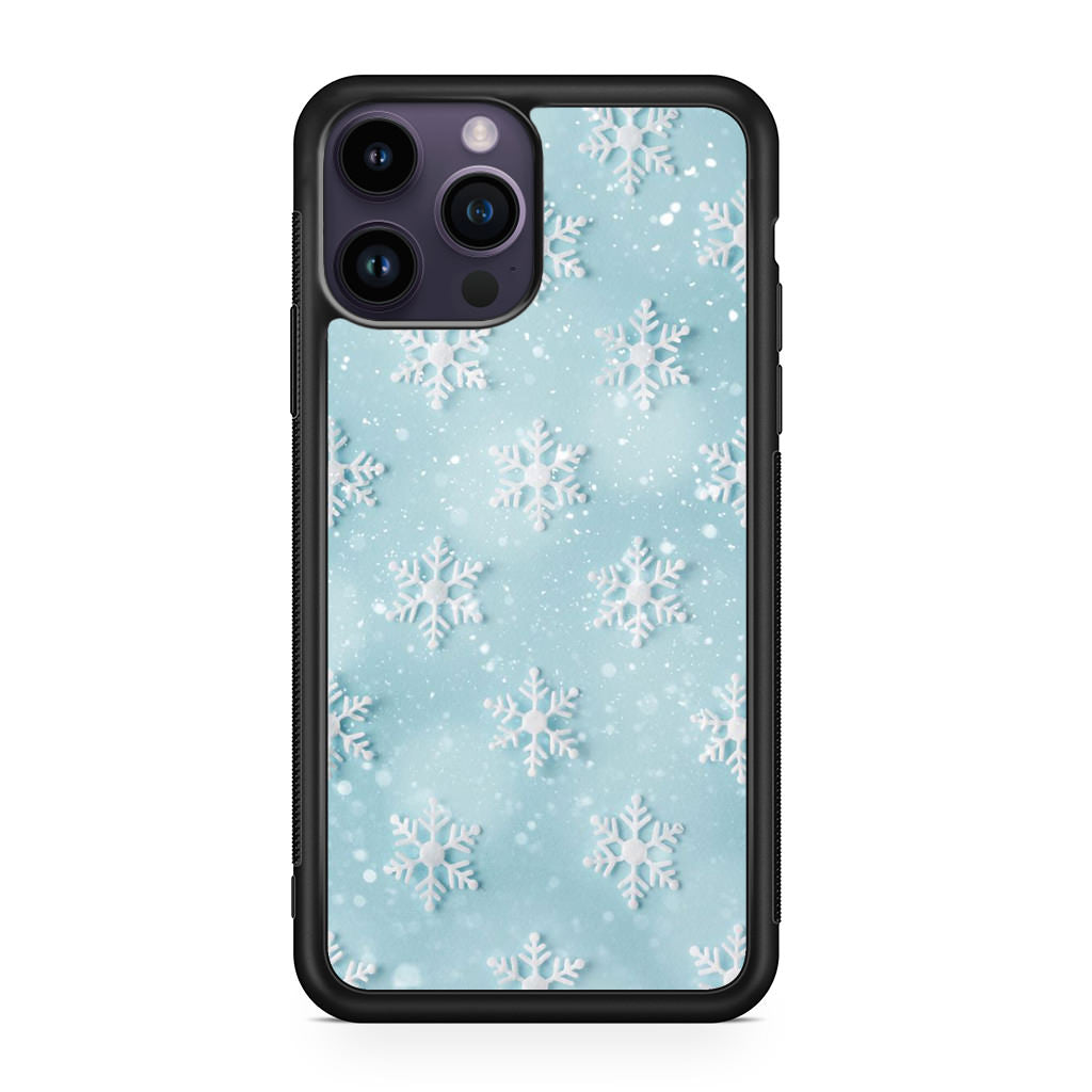 Snowflakes Pattern iPhone 14 Pro / 14 Pro Max Case