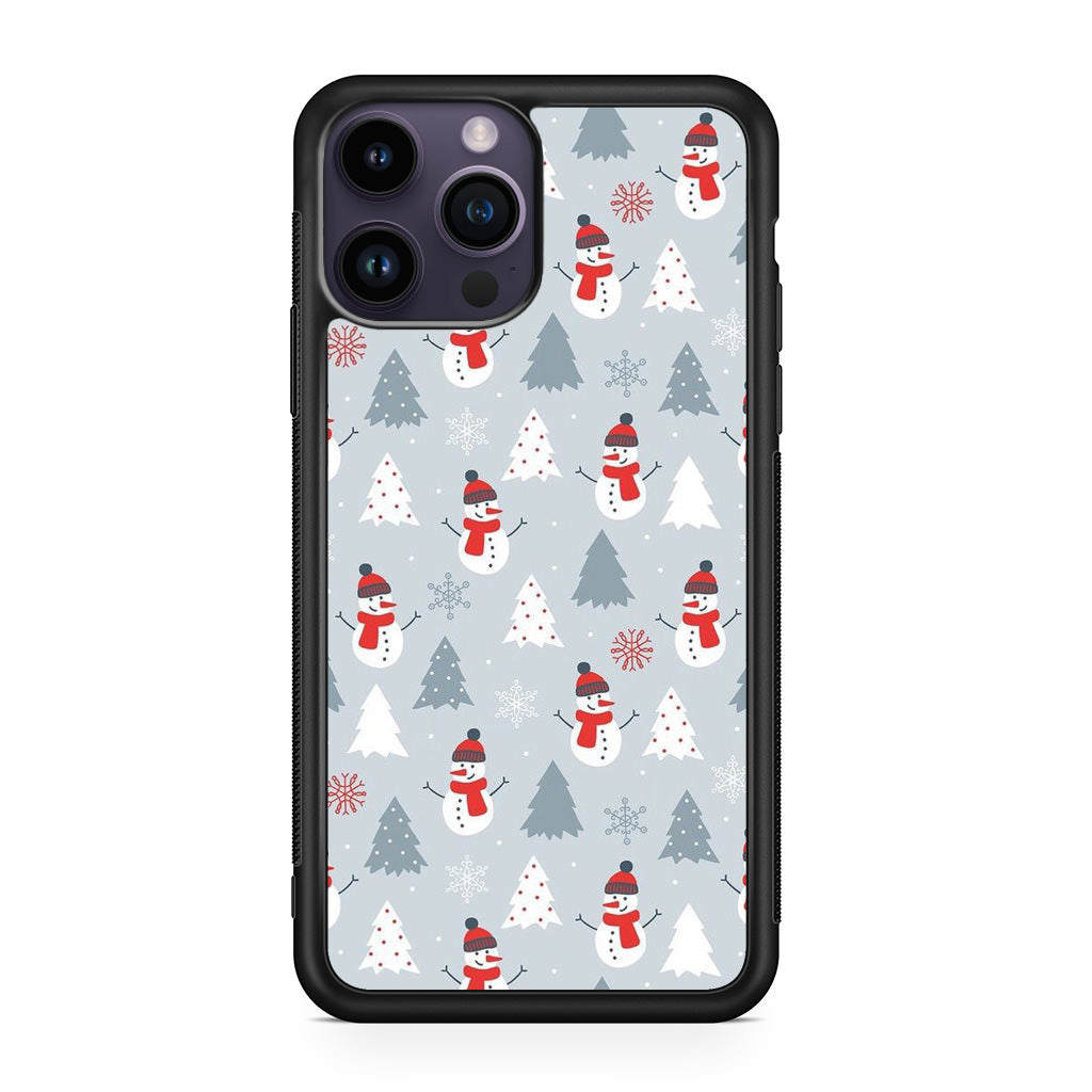 Snowmans Pattern iPhone 14 Pro / 14 Pro Max Case