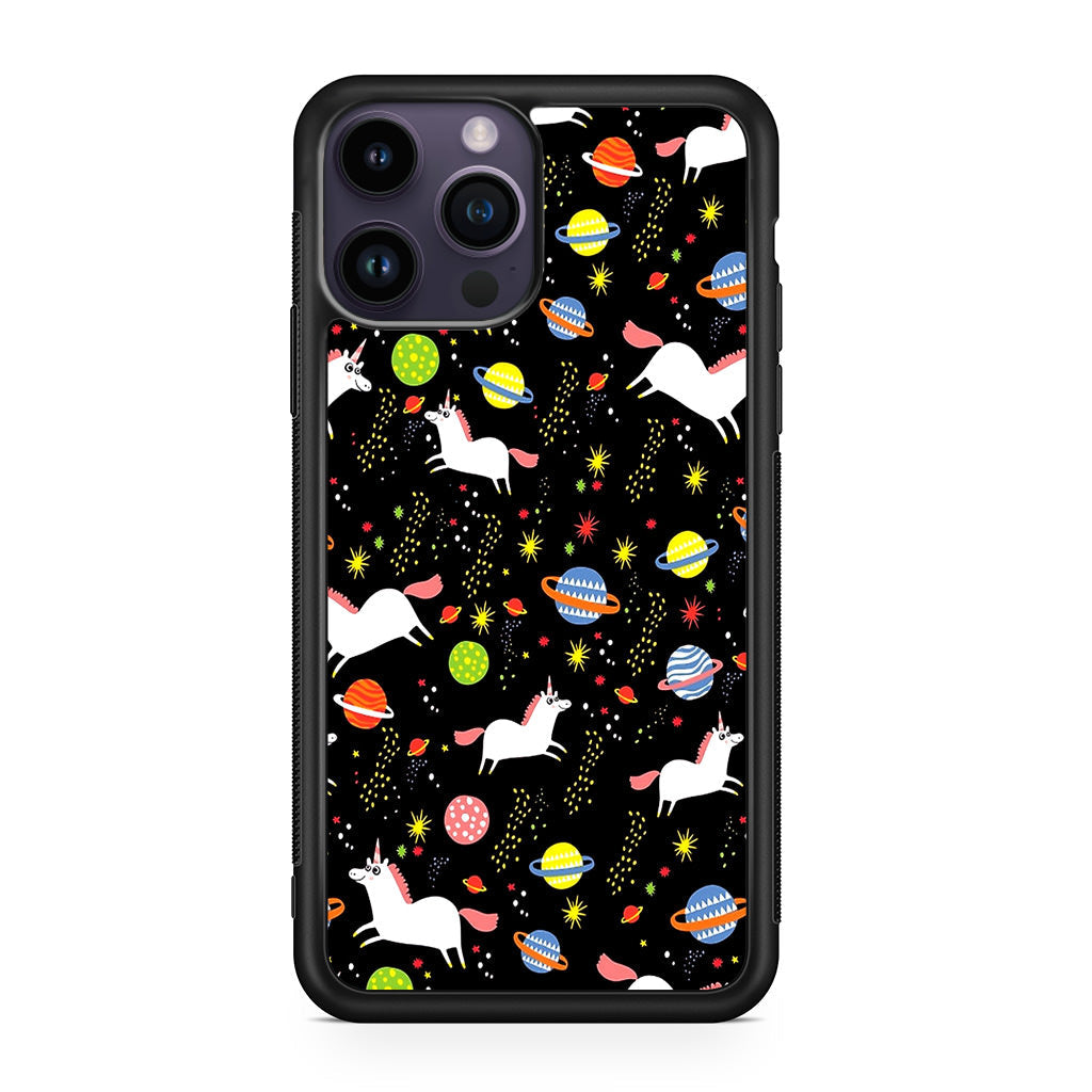 Space Unicorn Pattern iPhone 15 Pro / 15 Pro Max Case