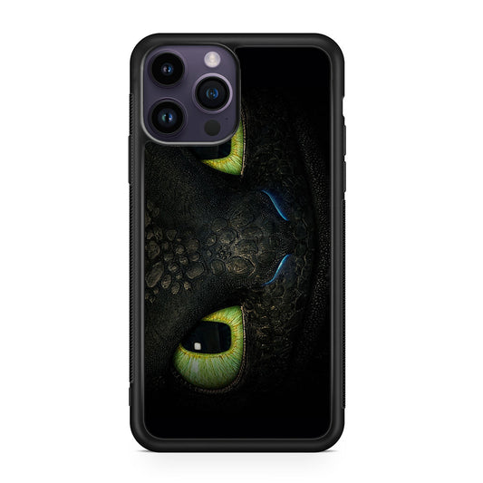 Toothless Dragon Eyes Close Up iPhone 14 Pro / 14 Pro Max Case