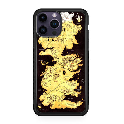 Westeros Map iPhone 14 Pro / 14 Pro Max Case