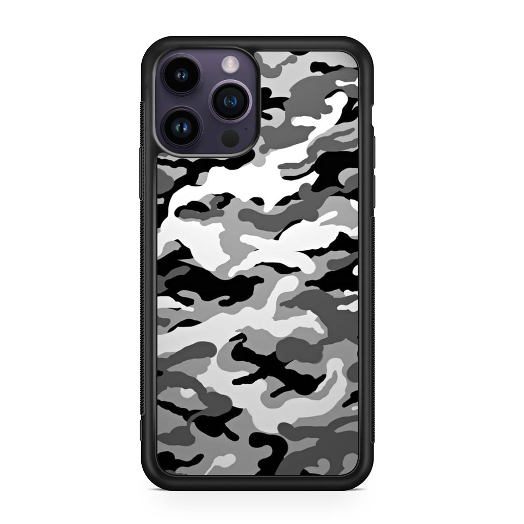 Winter Army Camo iPhone 14 Pro / 14 Pro Max Case