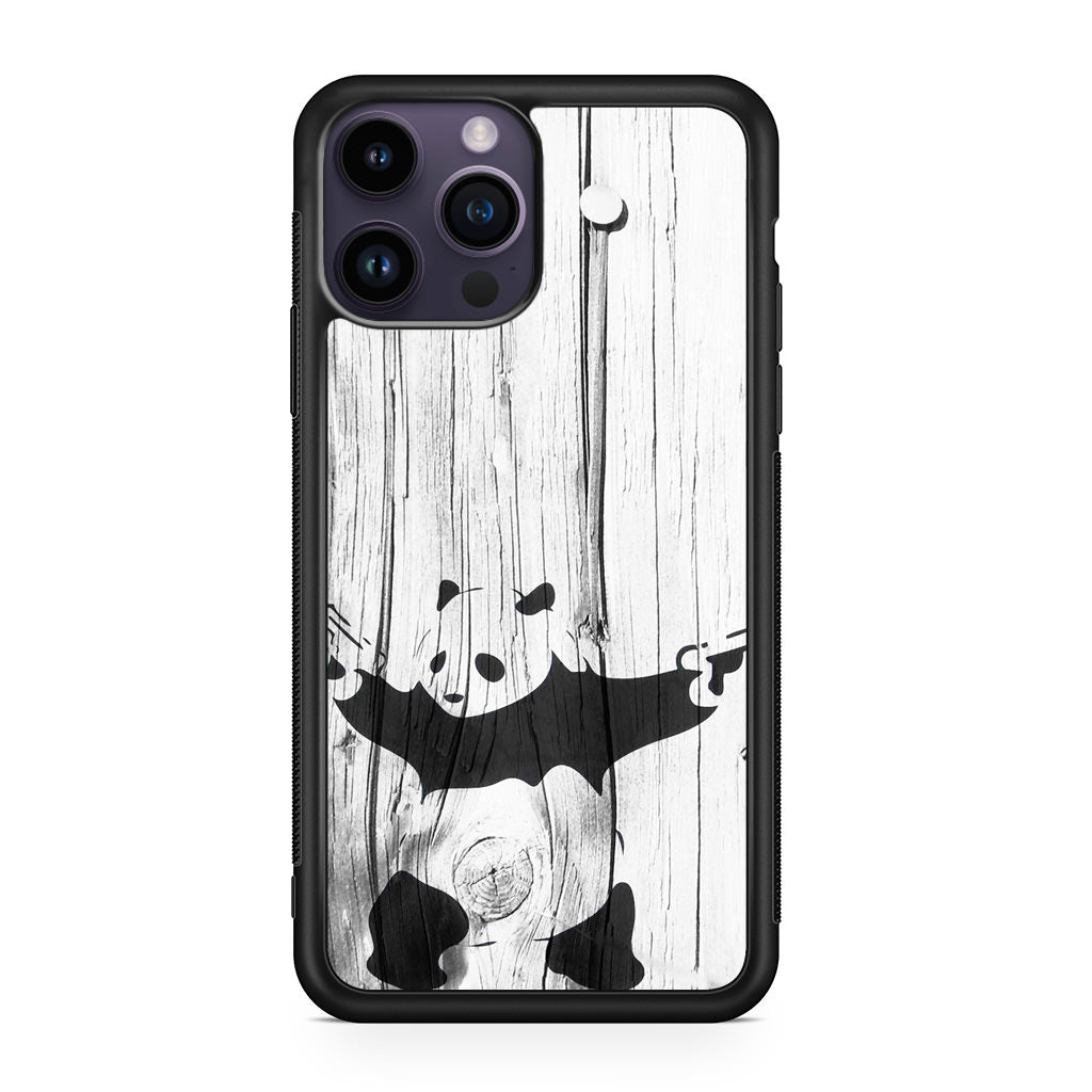 Banksy Graffiti Panda iPhone 14 Pro / 14 Pro Max Case