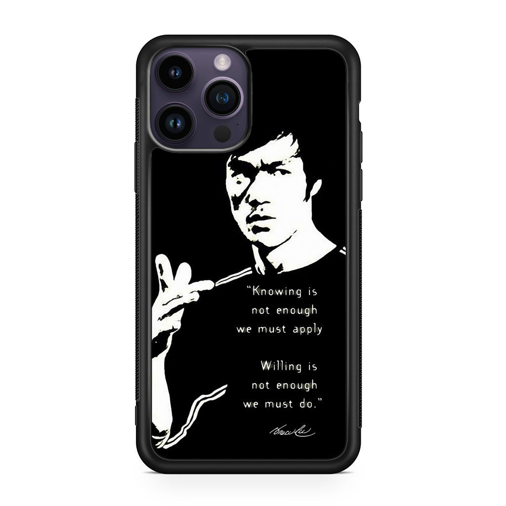 Bruce Lee Quotes iPhone 14 Pro / 14 Pro Max Case