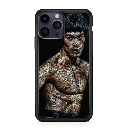 Bruce Lee Typograph iPhone 14 Pro / 14 Pro Max Case