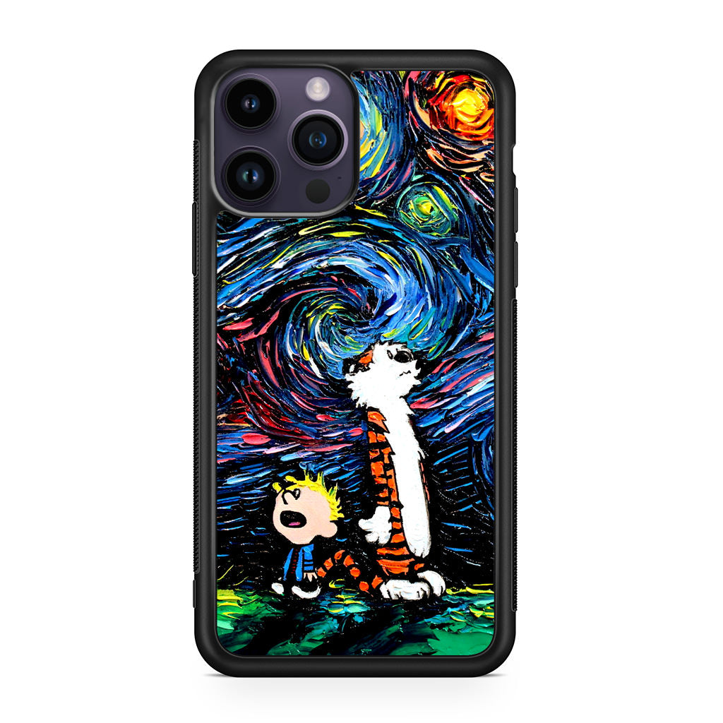 Calvin Art At Starry Night iPhone 14 Pro / 14 Pro Max Case