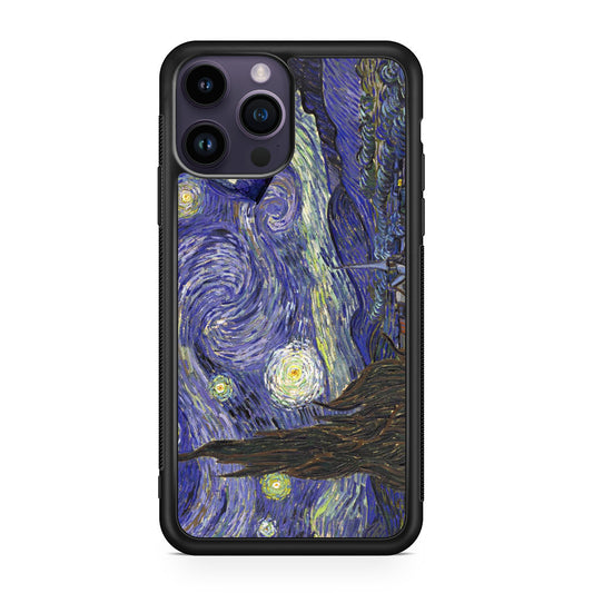 Dr Who Tardis In Van Gogh Starry Night iPhone 14 Pro / 14 Pro Max Case