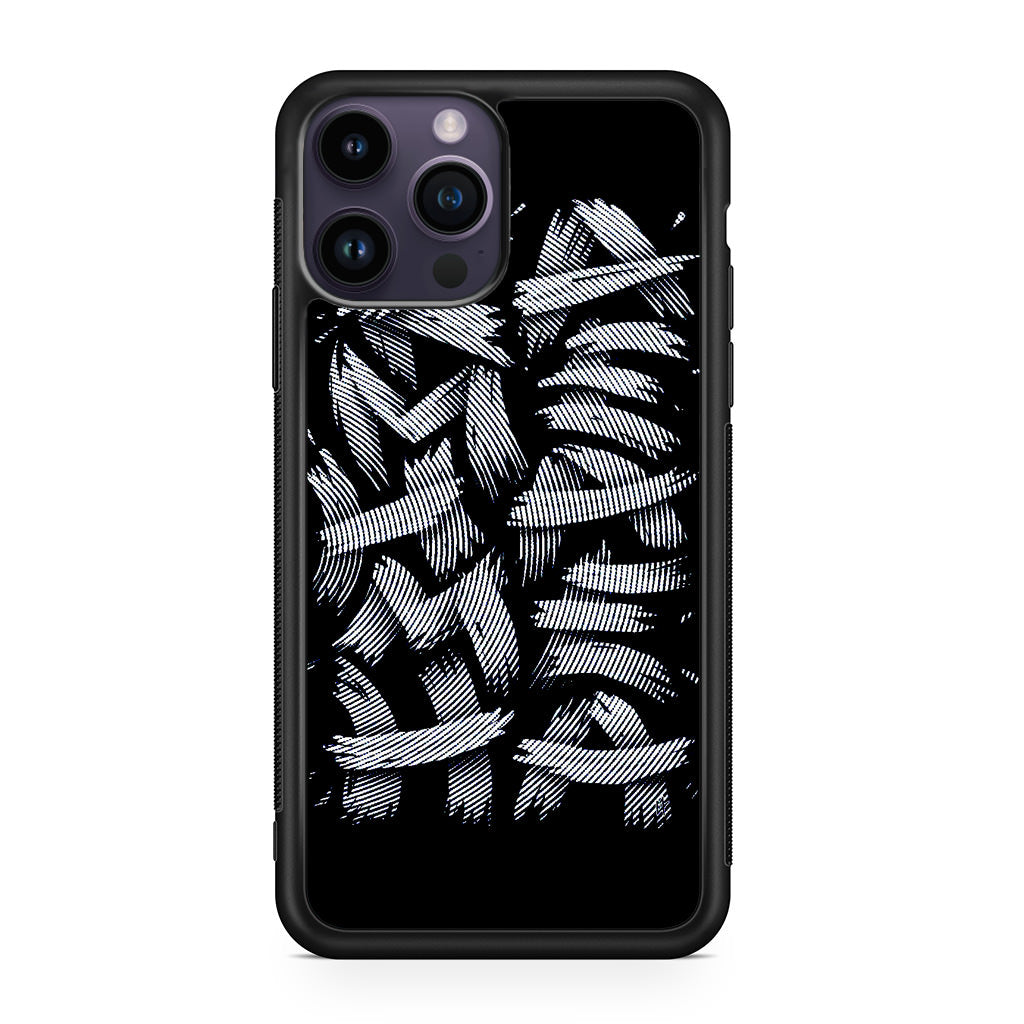 Dragon Ball Kamehameha Font Art iPhone 14 Pro / 14 Pro Max Case