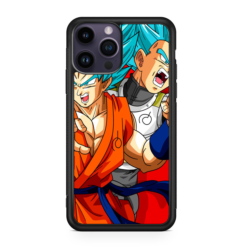 Dragon Ball Super SSGSS Goku And Vegeta iPhone 14 Pro / 14 Pro Max Case