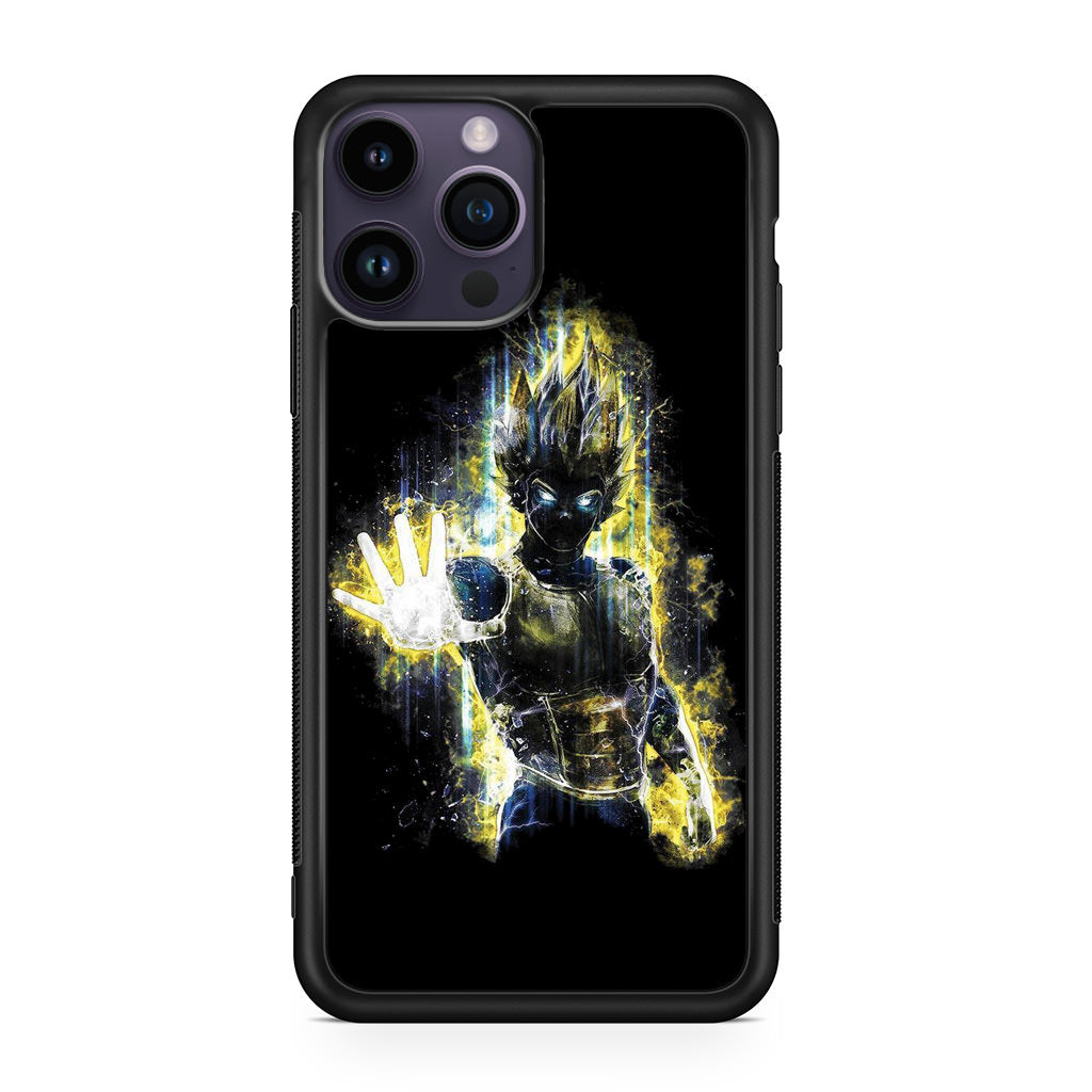 Dragon Ball Z Vegeta Bad Saiyan Prince iPhone 14 Pro / 14 Pro Max Case