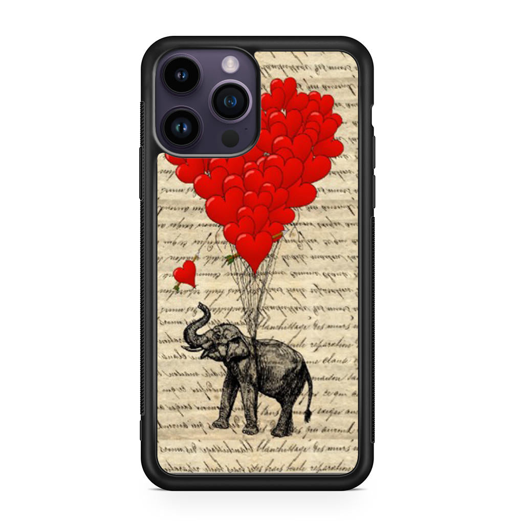 Elephant And Heart iPhone 14 Pro / 14 Pro Max Case