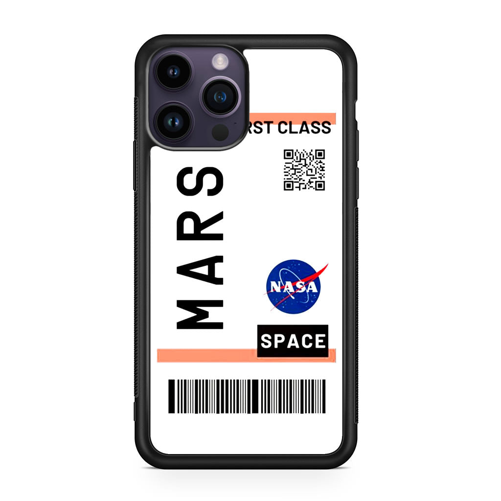 First Class Ticket To Mars iPhone 14 Pro / 14 Pro Max Case