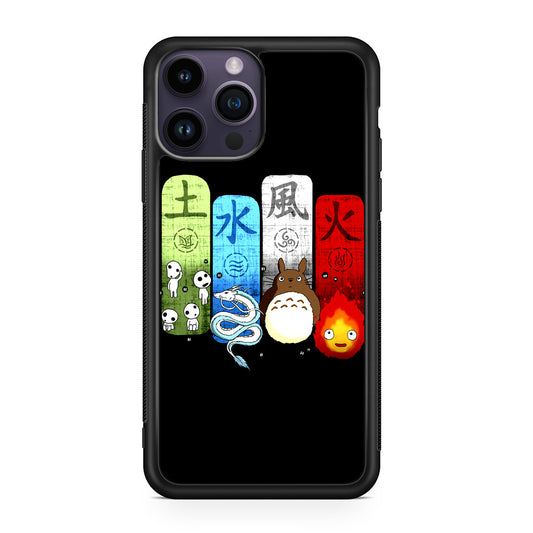 Ghibli Elemental Charms iPhone 14 Pro / 14 Pro Max Case
