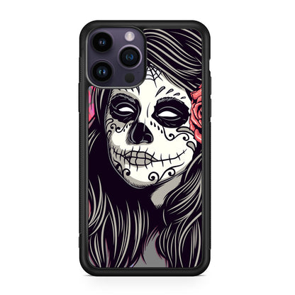 Girl Skull Flower iPhone 14 Pro / 14 Pro Max Case