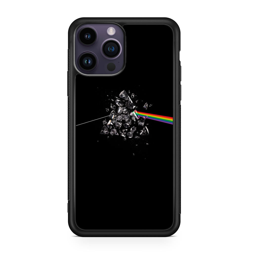 Glass Broken Light Refraction iPhone 14 Pro / 14 Pro Max Case