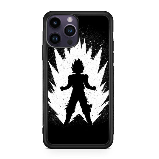 Goku Super Saiyan Black White iPhone 14 Pro / 14 Pro Max Case