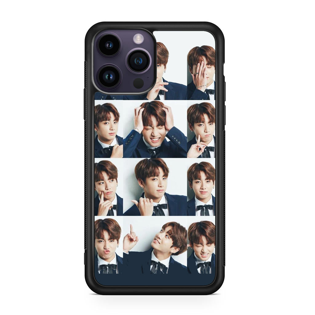 Jungkook Collage iPhone 14 Pro / 14 Pro Max Case