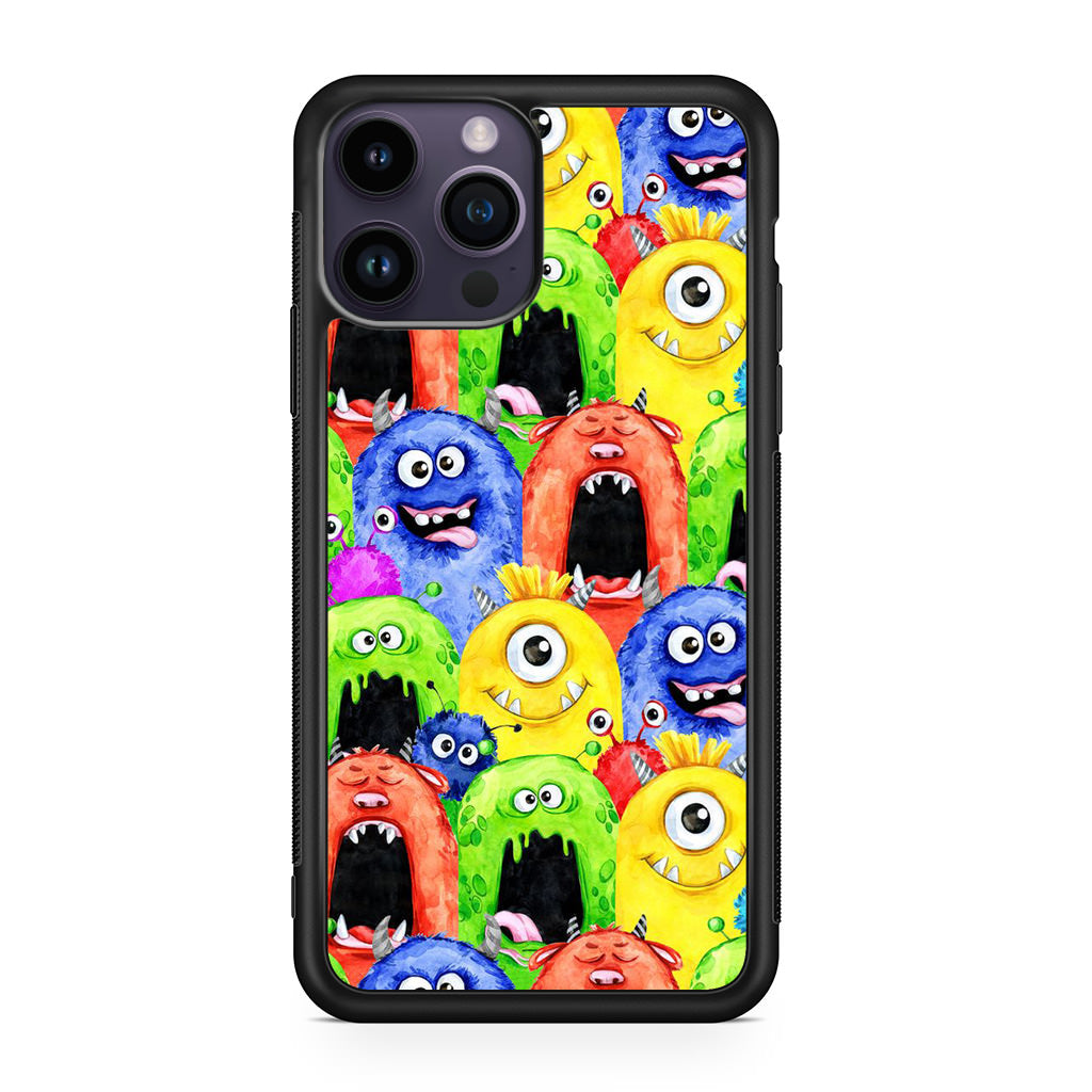 Monster Watercolor Art iPhone 14 Pro / 14 Pro Max Case