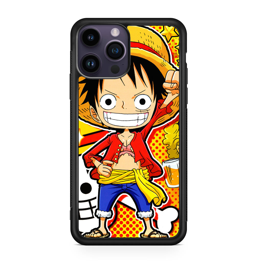 One Piece Cute Luffy iPhone 14 Pro / 14 Pro Max Case