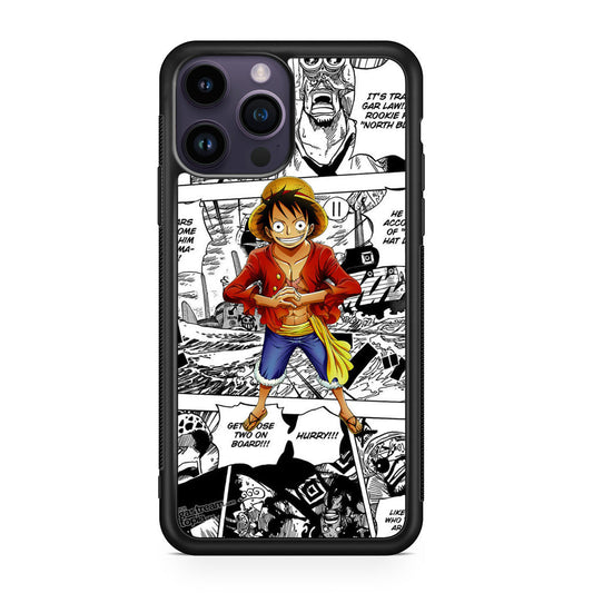 One Piece Luffy Comics iPhone 15 Pro / 15 Pro Max Case