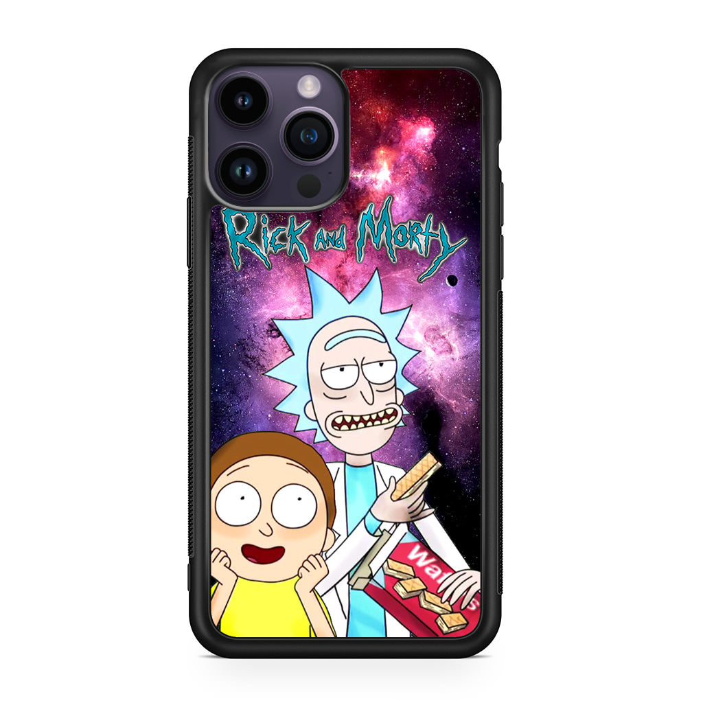 Rick And Morty Nebula Space iPhone 14 Pro / 14 Pro Max Case