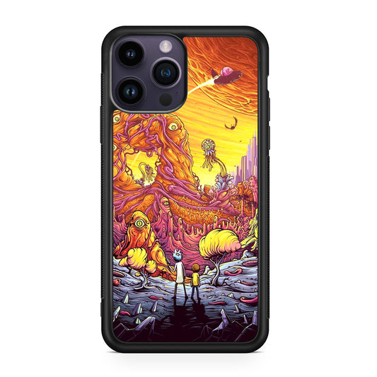 Rick And Morty Alien Planet iPhone 15 Pro / 15 Pro Max Case