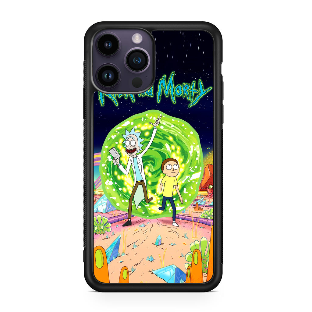 Rick And Morty Portal Gun iPhone 14 Pro / 14 Pro Max Case