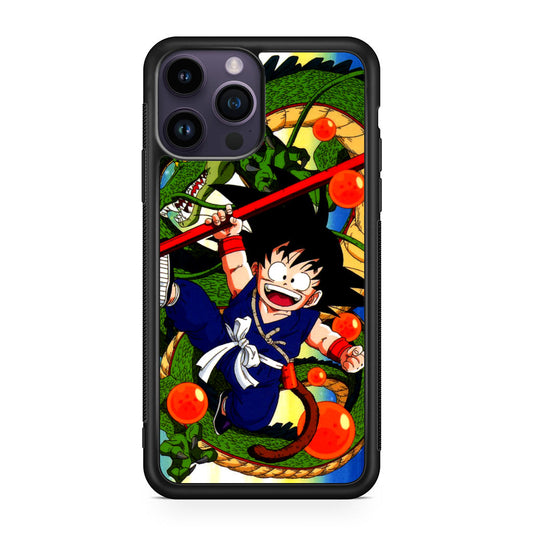 Shenlong And Little Goku Dragon Ball iPhone 14 Pro / 14 Pro Max Case