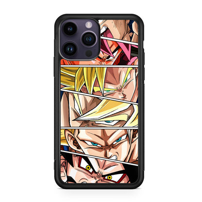 Son Goku Forms iPhone 14 Pro / 14 Pro Max Case