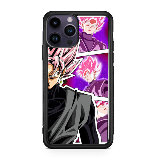 Super Goku Black Rose Collage iPhone 14 Pro / 14 Pro Max Case