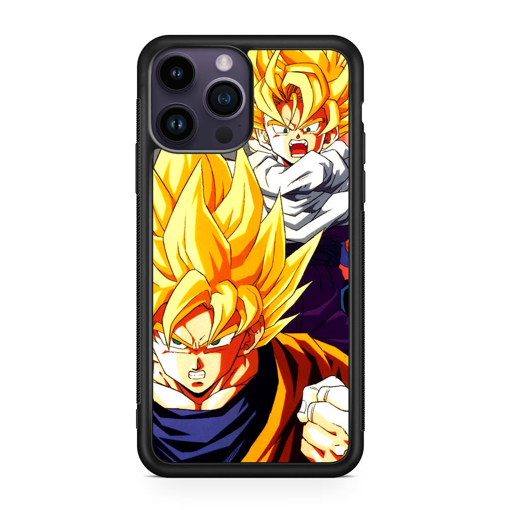 Super Saiyan Goku And Gohan iPhone 14 Pro / 14 Pro Max Case