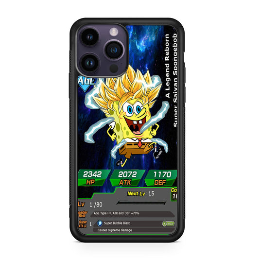 Super Saiyan Spongebob Card iPhone 14 Pro / 14 Pro Max Case