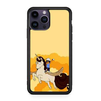 Tina Belcher And Unicorn iPhone 14 Pro / 14 Pro Max Case