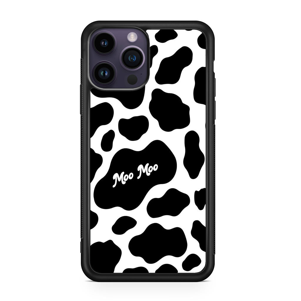 Moo Moo Pattern iPhone 14 Pro / 14 Pro Max Case