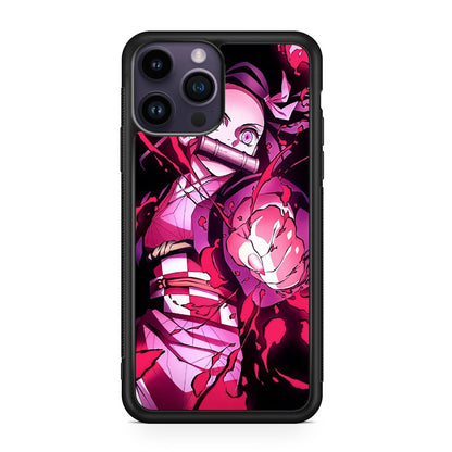 Nezuko Blood Demon Art iPhone 14 Pro / 14 Pro Max Case