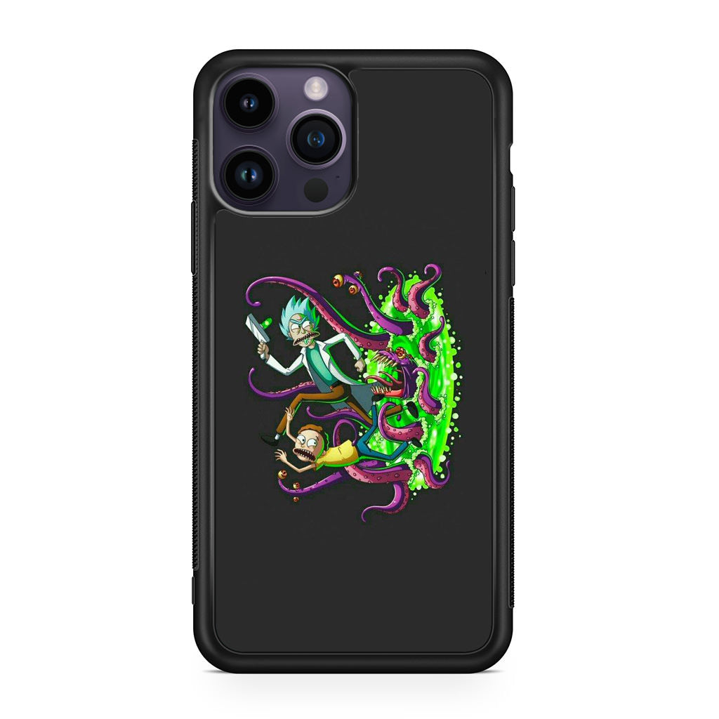 Rick And Morty Pass Through The Portal iPhone 14 Pro / 14 Pro Max Case