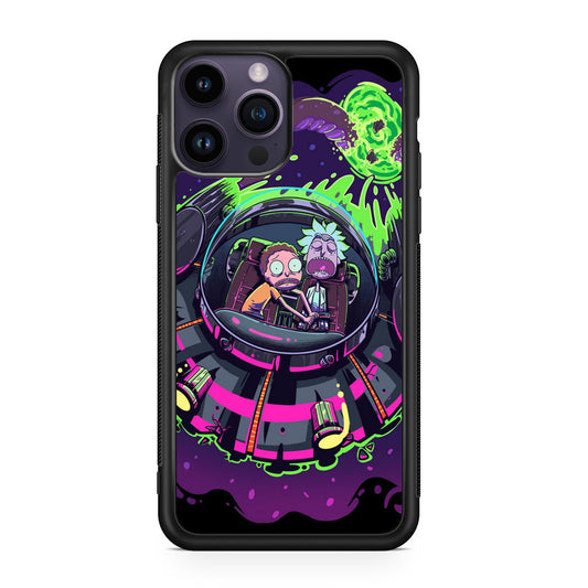 Rick And Morty Spaceship iPhone 15 Pro / 15 Pro Max Case