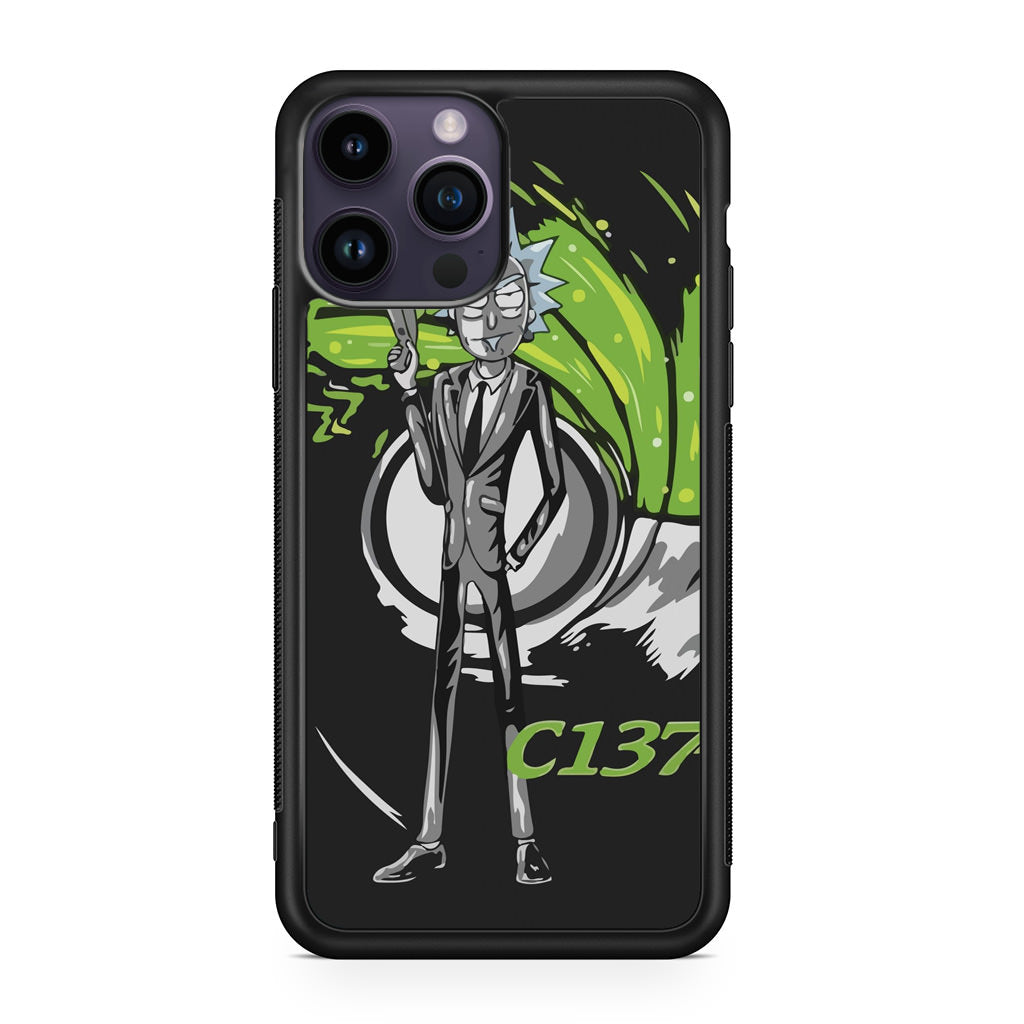 Rick Sanchez Agent C137 iPhone 14 Pro / 14 Pro Max Case