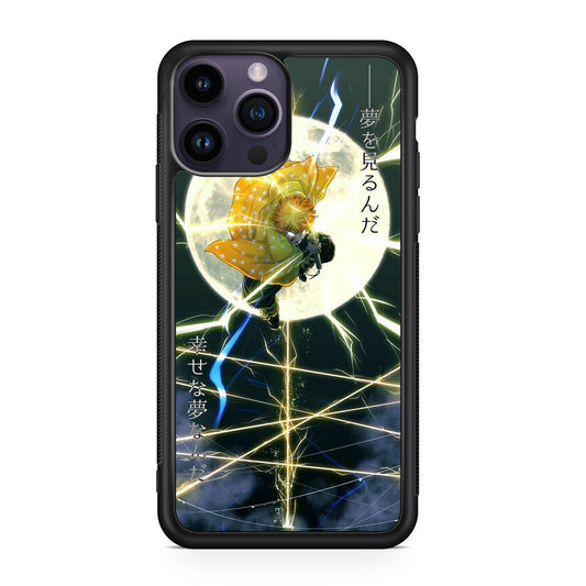 Zenitsu Demon Slayer iPhone 15 Pro / 15 Pro Max Case