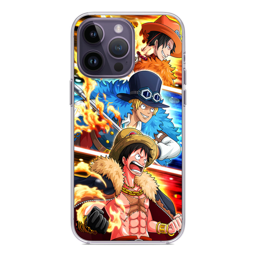 Ace Sabo Luffy iPhone 14 Pro / 14 Pro Max Case