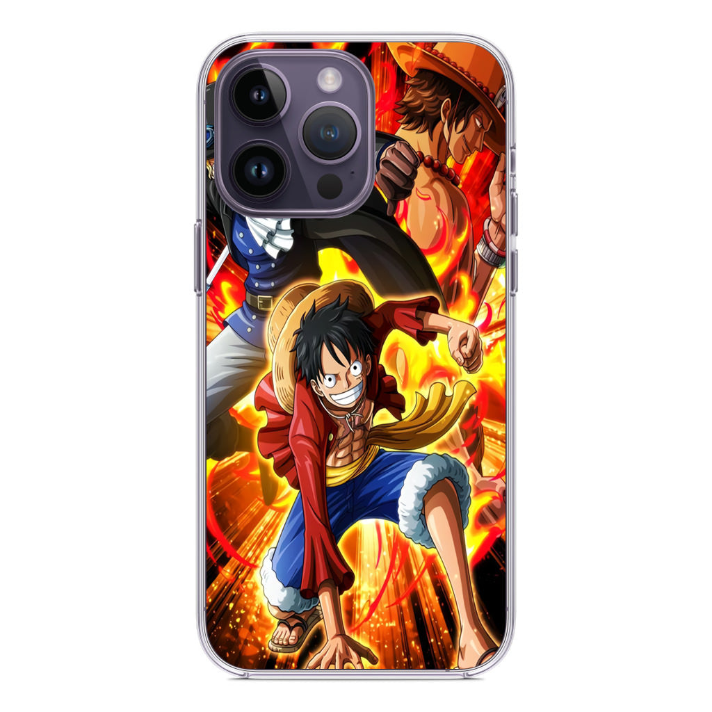 Ace Sabo Luffy Brotherhood iPhone 14 Pro / 14 Pro Max Case