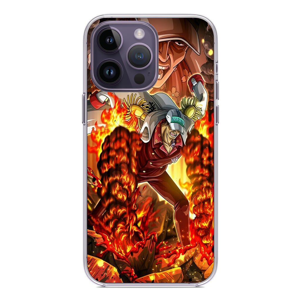 Akainu Exploding Volcano iPhone 14 Pro / 14 Pro Max Case