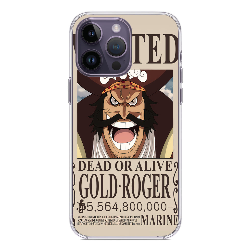 Gold Roger Bounty iPhone 14 Pro / 14 Pro Max Case